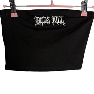 Dolls Kill Sample Embroidered Tube Top